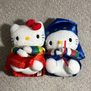 Hello Kitty Plush Dolls in Traditional Korean Outfits! Licensed Sanrio!